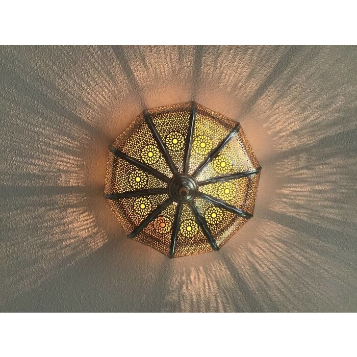 1001 Nacht Deckenlampe in Silber