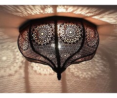 1001 Nacht Deckenlampe in Schwarz mit Gold