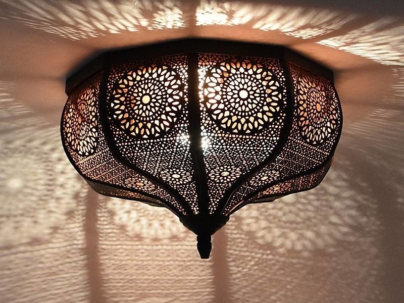 1001 Nacht Deckenlampe Kupfer
