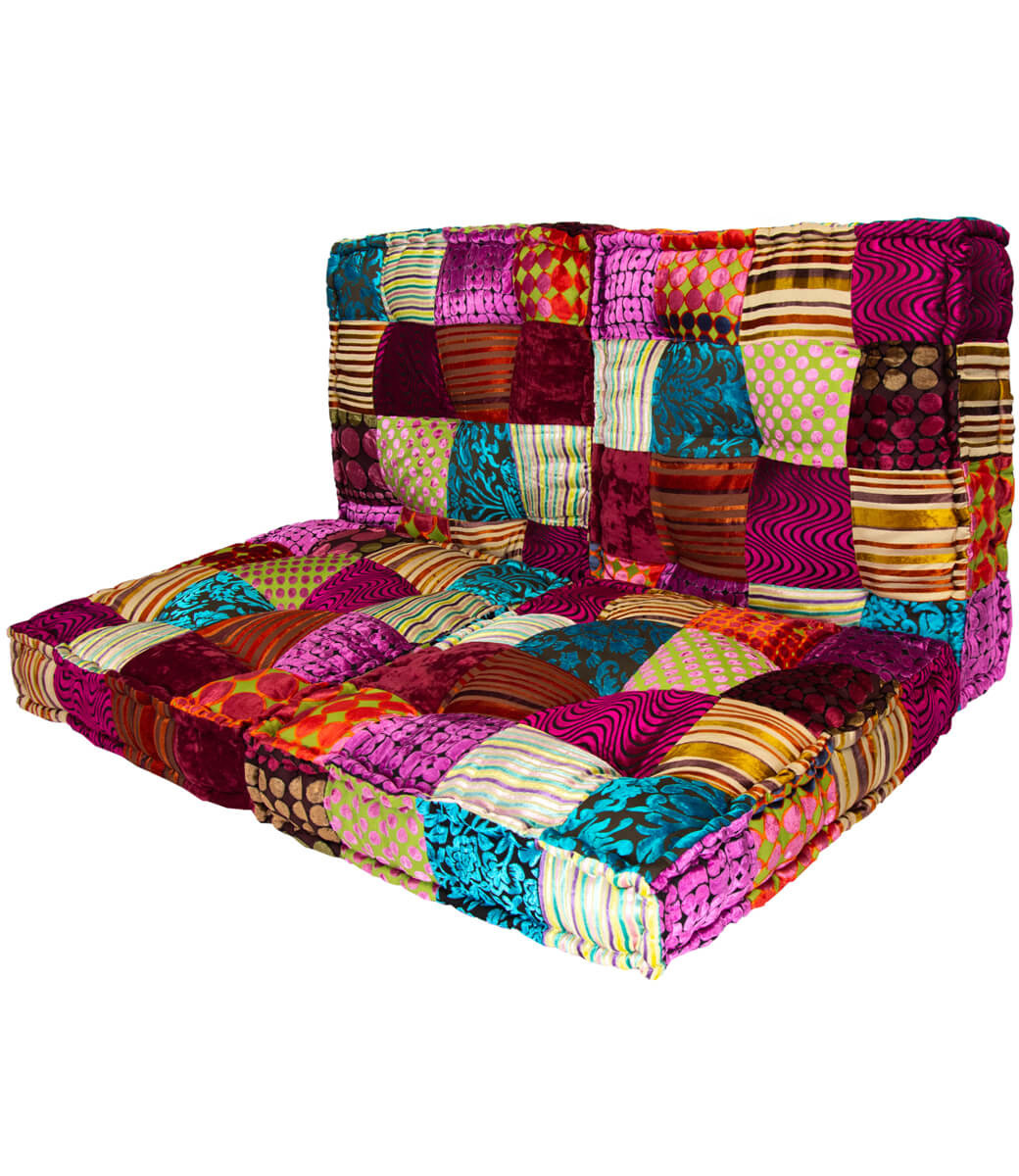 Pallettenkissen-Set in Mehrfarbig