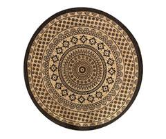 Jute rundes Teppich
