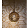 Globe-Hängelampe in Schwarz und Gold