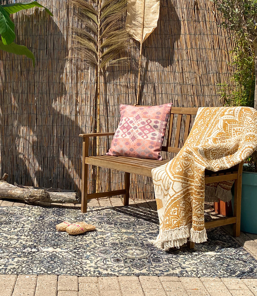Wonder Rugs Outdoor-Teppich in Eisblau