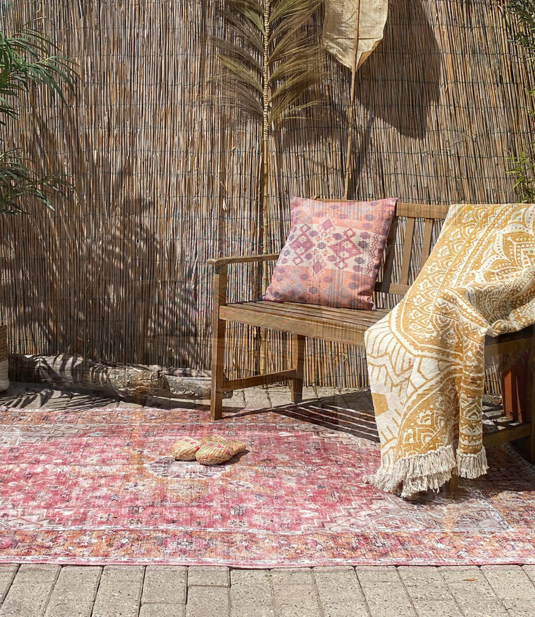 Wonder Rugs Outdoor-Teppich in Pastellrosa