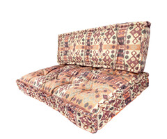 Pallettenkissen in Sommerorange