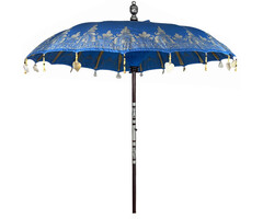 Orientalischer Sonnenschirm in Blau