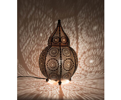 1001 schwarze goldene Tischlampe