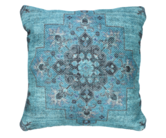 Wonder Rugs Blau Kelim Kissen