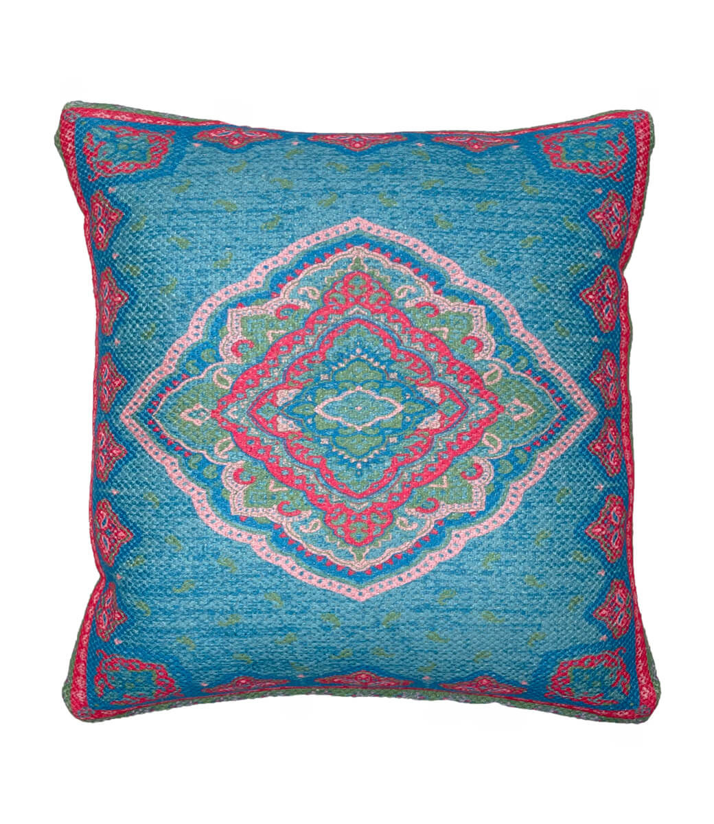 Wonder Rugs Kelim Kissen Mila Türkis