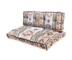 Wonder Rugs Palettenkissen beige Kelim