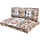 Palettenkissen beige Kelim