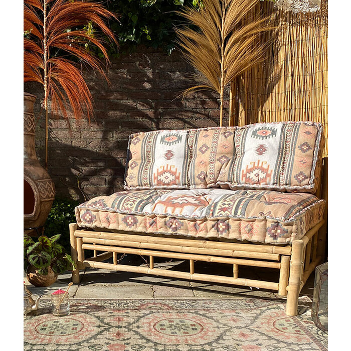 Wonder Rugs Palettenkissen beige Kelim