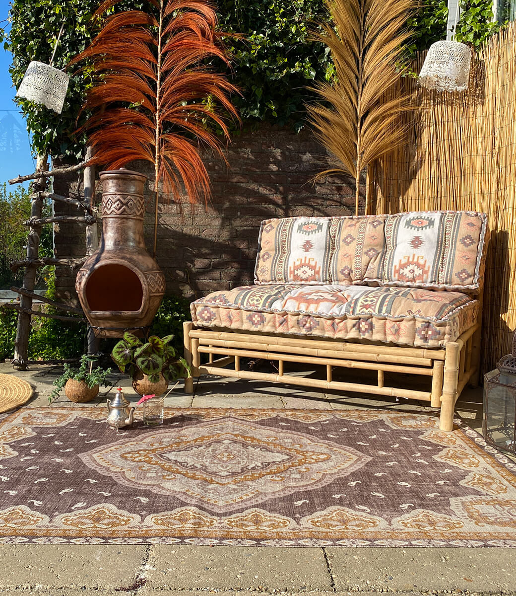 Wonder Rugs Outdoor-Teppich Mila braun