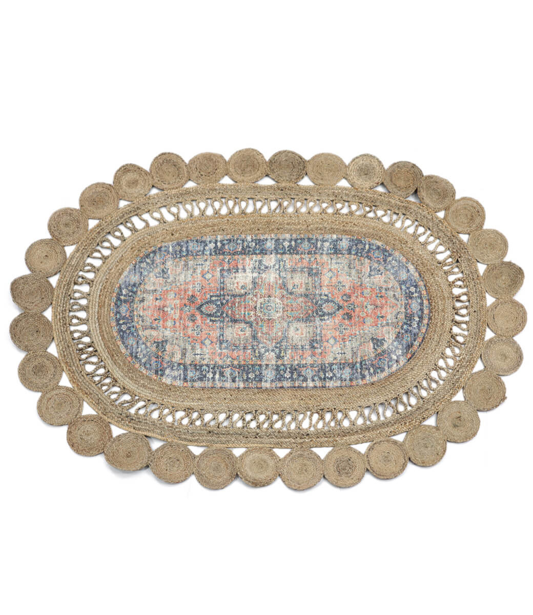 Wonder Rugs Jute Saphir Kelim-Teppich