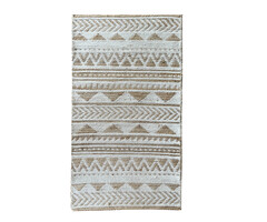 Wonder Rugs Jute-Teppich in Weiß-Naturfarben