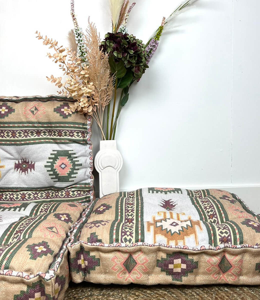 Matratzenkissen Beige Kelim