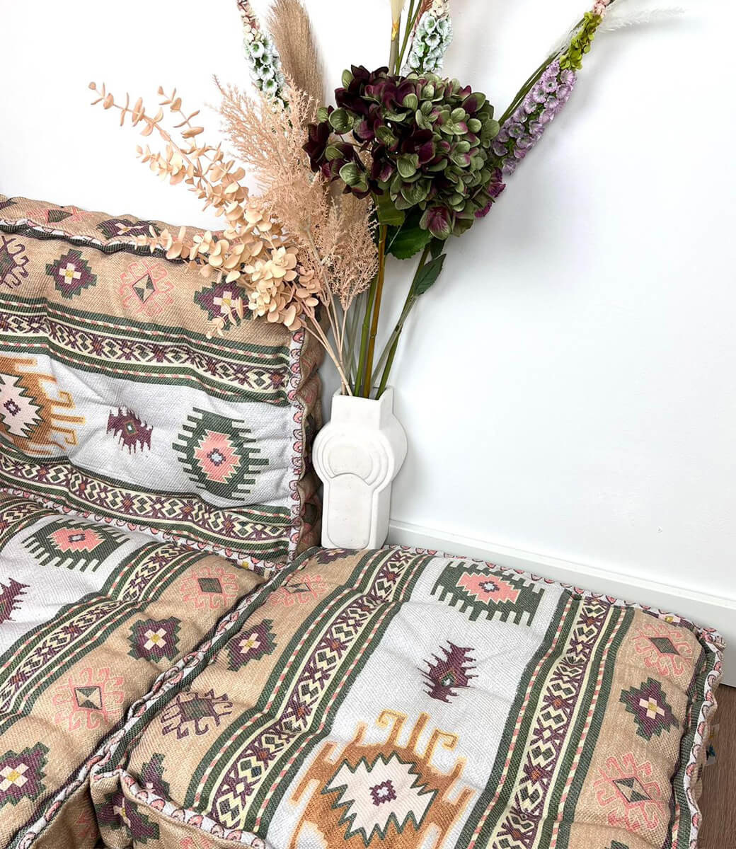 Matratzenkissen Beige Kelim