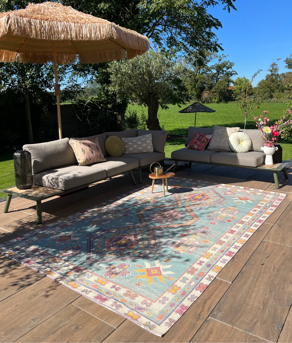 Wonder Rugs Outdoor teppich Sunidhi in Blau