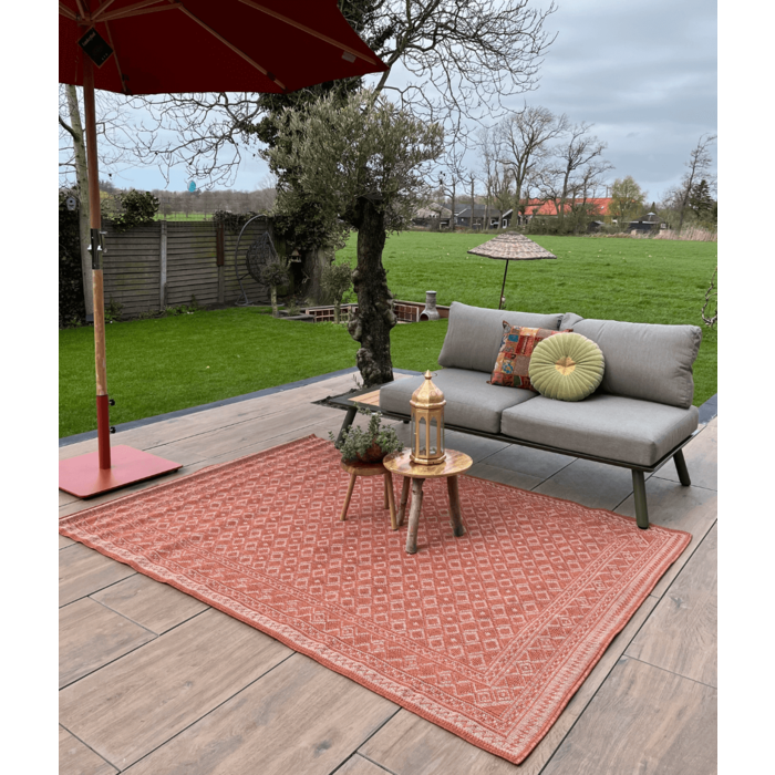 Wonder Rugs Jute outdoor teppich in Terra