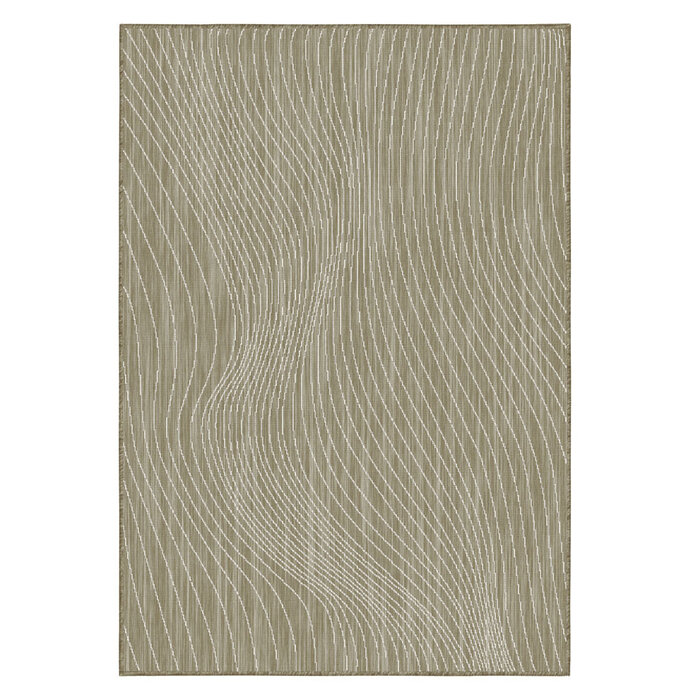 Wonder Rugs Jute outdoor teppich im Wellen-Design
