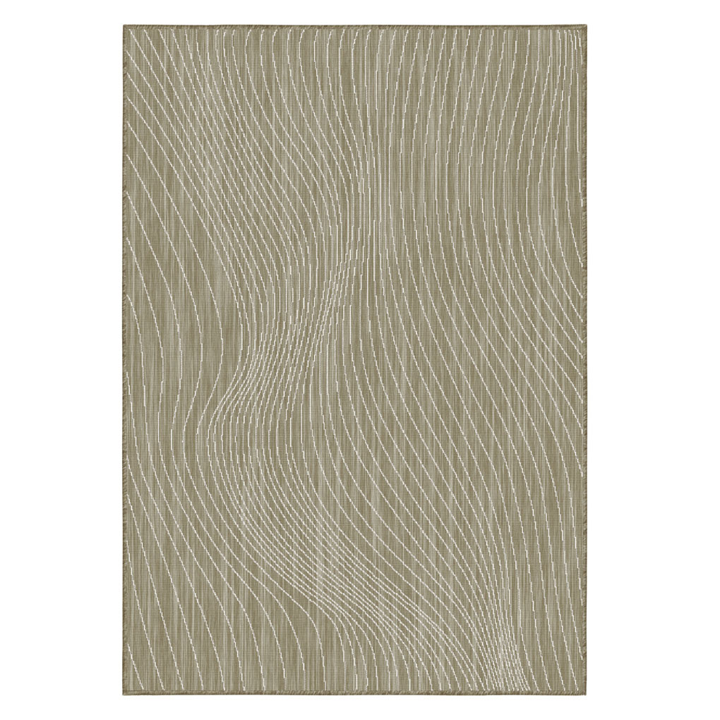 Wonder Rugs Jute outdoor teppich im Wellen-Design