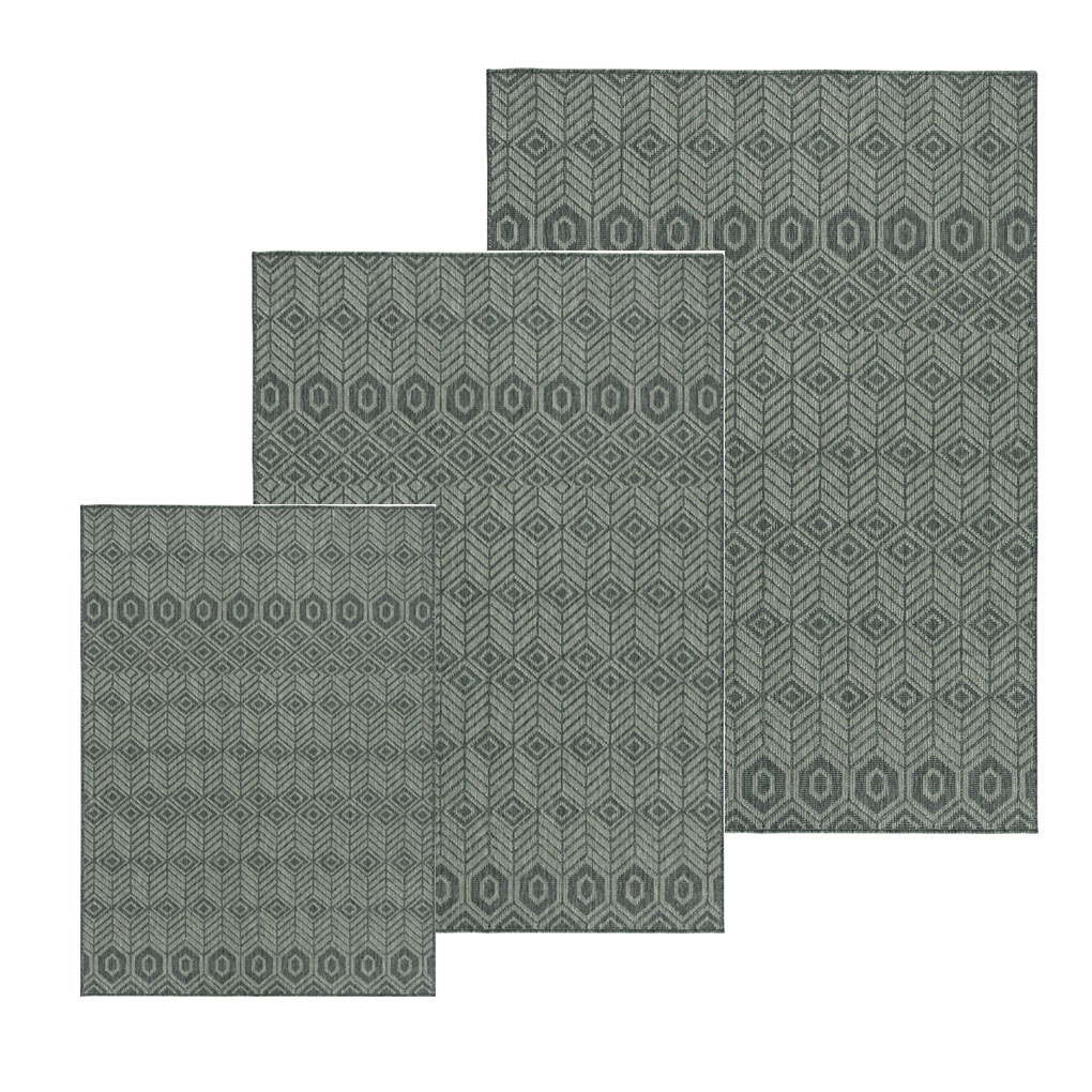 Wonder Rugs Jute outdoor teppich in Grün