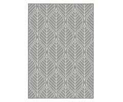 Wonder Rugs Buitentapijt met grijze blaadjes.