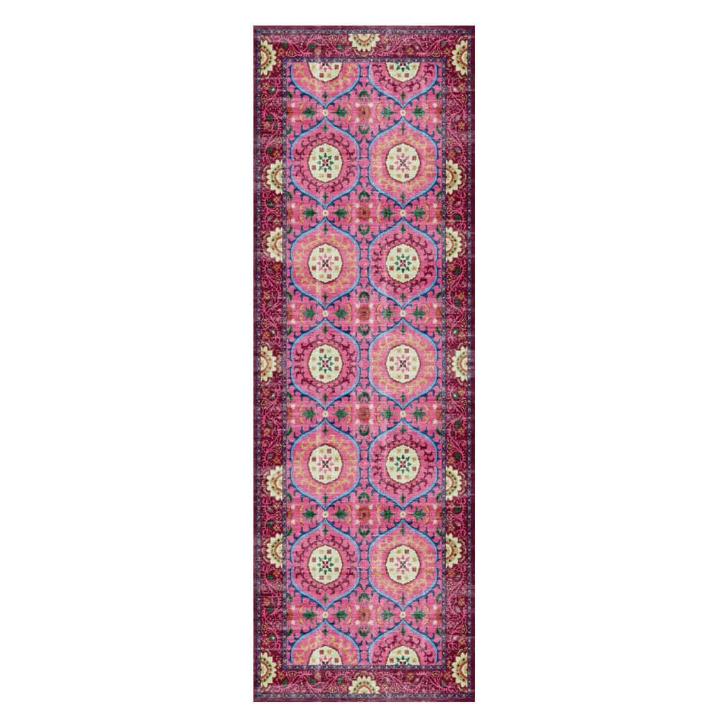 Wonder Rugs Balkonteppich / Läufer in knallrosa