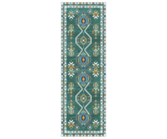 Wonder Rugs Läufer Aztek grün