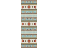 Wonder Rugs Läufer/Balkonteppich Kelim in Türkis.