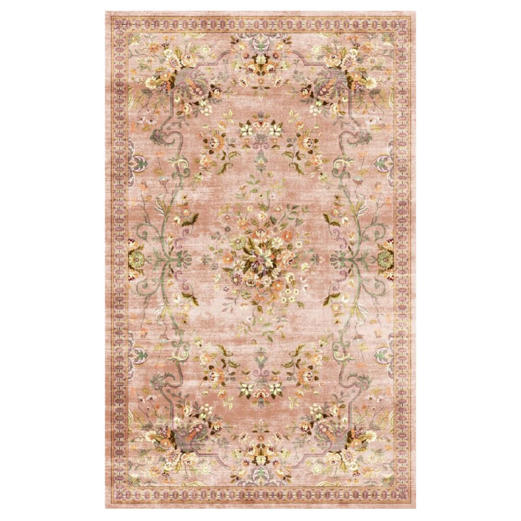 Wonder Rugs Outdoor-Teppich mit Blossom-Muster in Rosa.