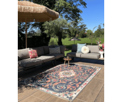 Wonder Rugs Outdoor Teppich Lily dunkelblau