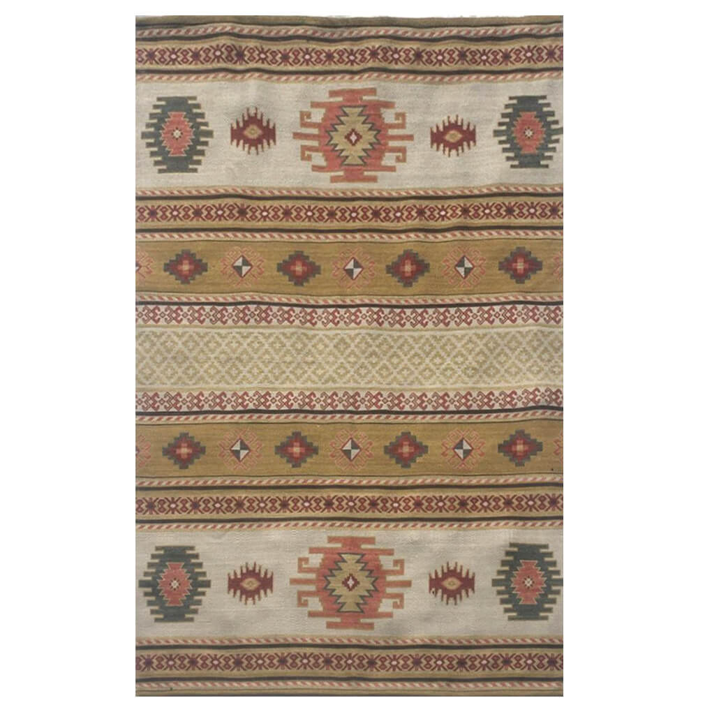 Wonder Rugs Kelim Outdoor-Teppich Gelb/Beige