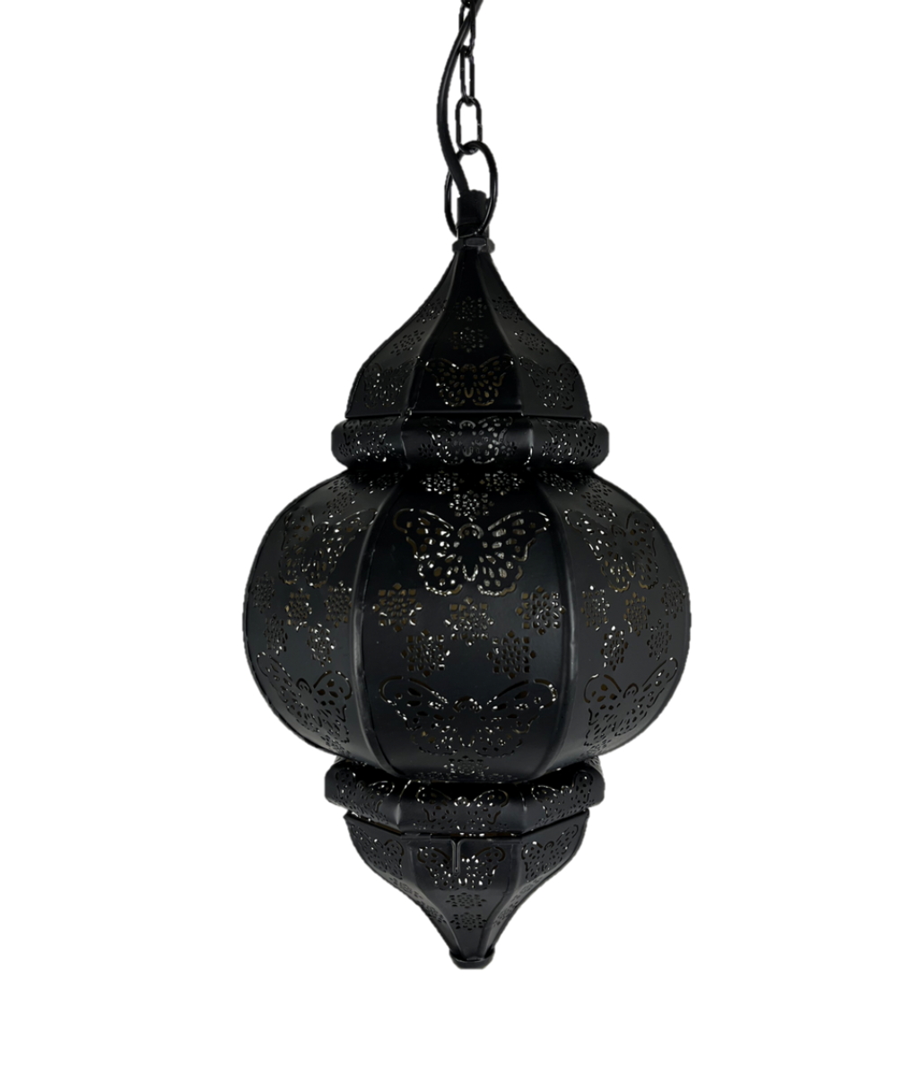 Hängelampe schwarz/gold