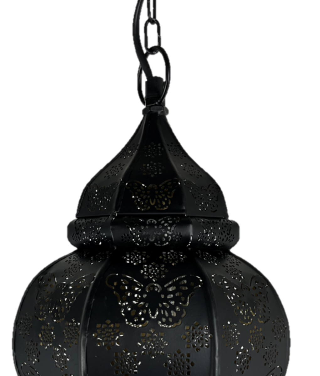 Hängelampe schwarz/gold