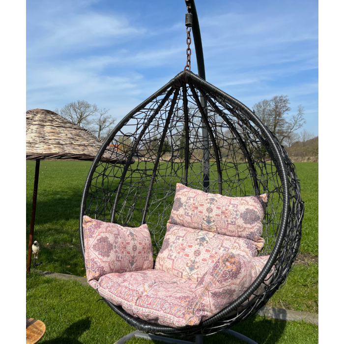 Hängesesselkissen Beige Kelim