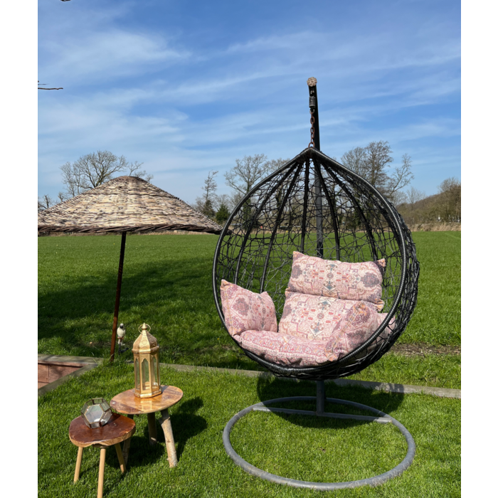 Hängesesselkissen Beige Kelim