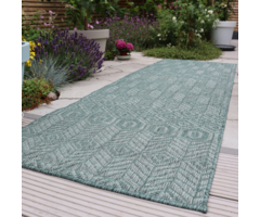 Wonder Rugs Läufer mit Juteoptik in Grün