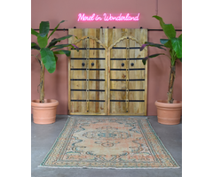 Vintage-Teppich Pfirsich