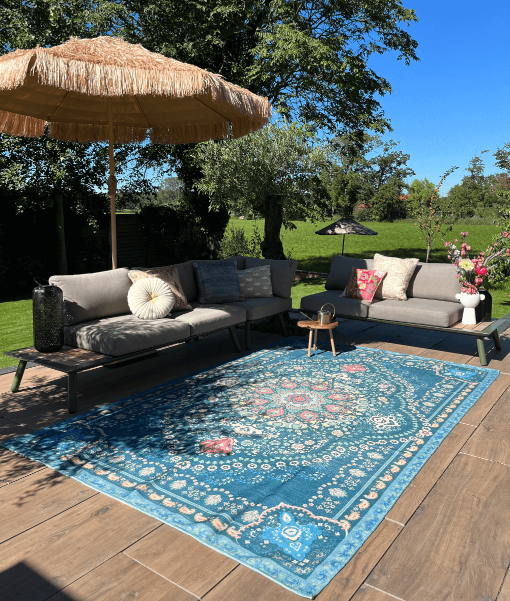 Wonder Rugs Blaues Außenteppich Wonder