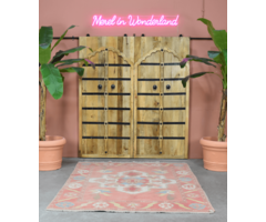 Vintage Teppich rosa 170x230cm.