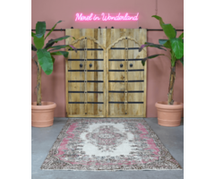 Vintage rosa Teppich 172x244cm