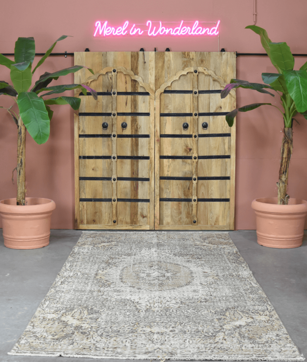 Vintage Pastellteppich 161x321cm