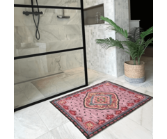 Badematte Kelim Rosa