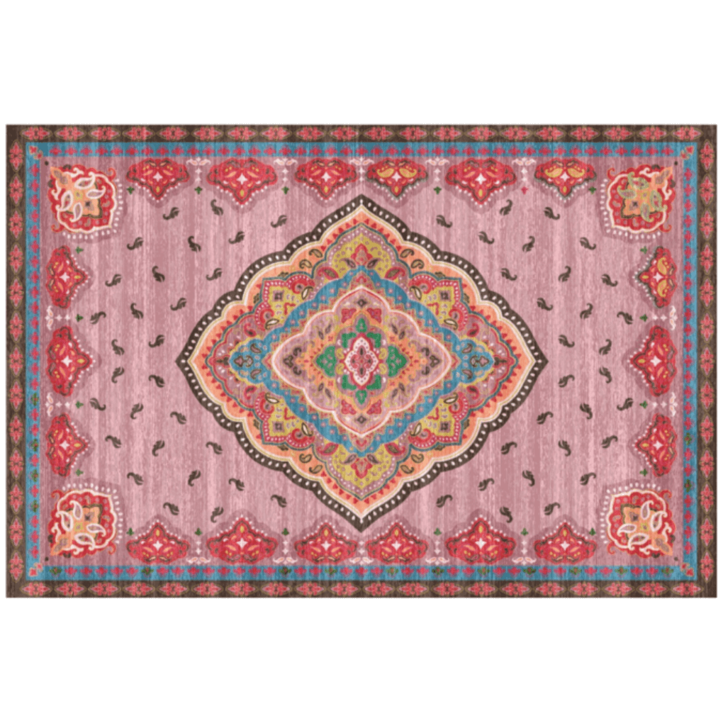 Badematte Kelim Rosa