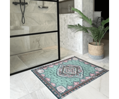 Badteppich Kelim grün