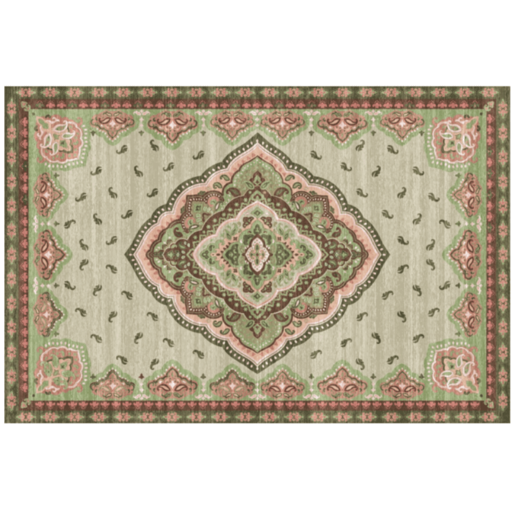 Badematte Kelim Mila beige/grün