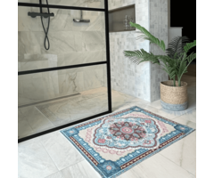 Badematte Vintage Pinky Blue