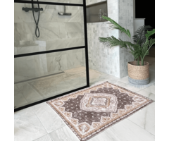 Badematte Mila braun