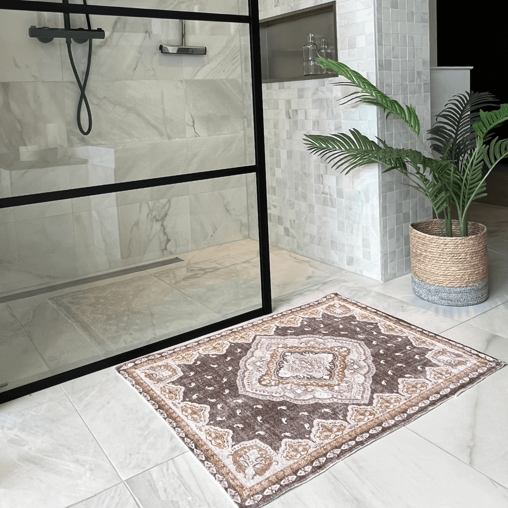 Badematte Mila braun